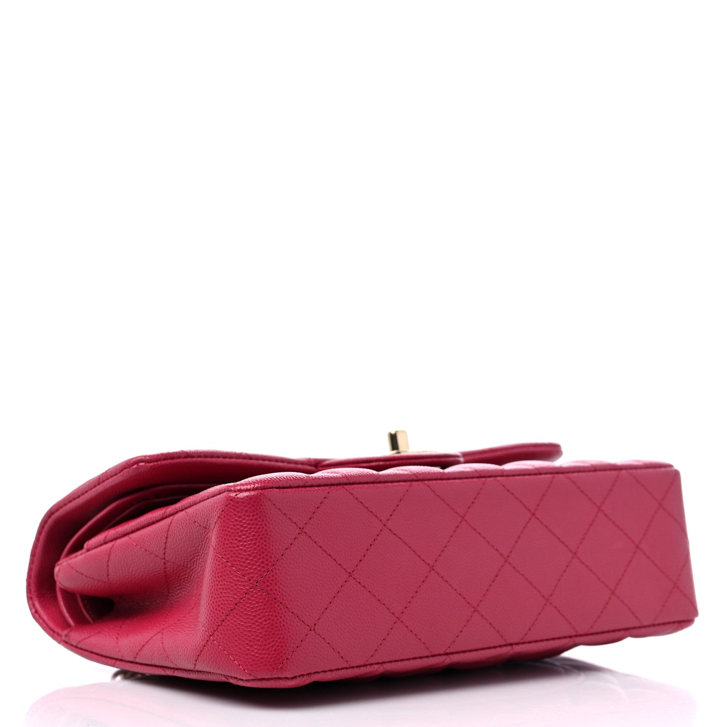 Chanel Caviar Quilted Small Double Flap Dark Pink 4 of 11