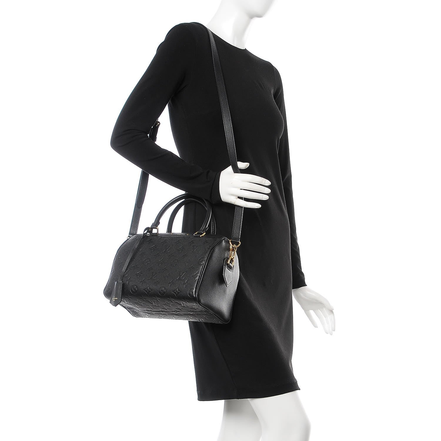 Louis Vuitton Empreinte Speedy Bandouliere 25 NM Black 2 of 9
