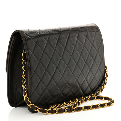 Chanel Lambskin Quilted Medium Single Flap Dark Brown 3 of 13