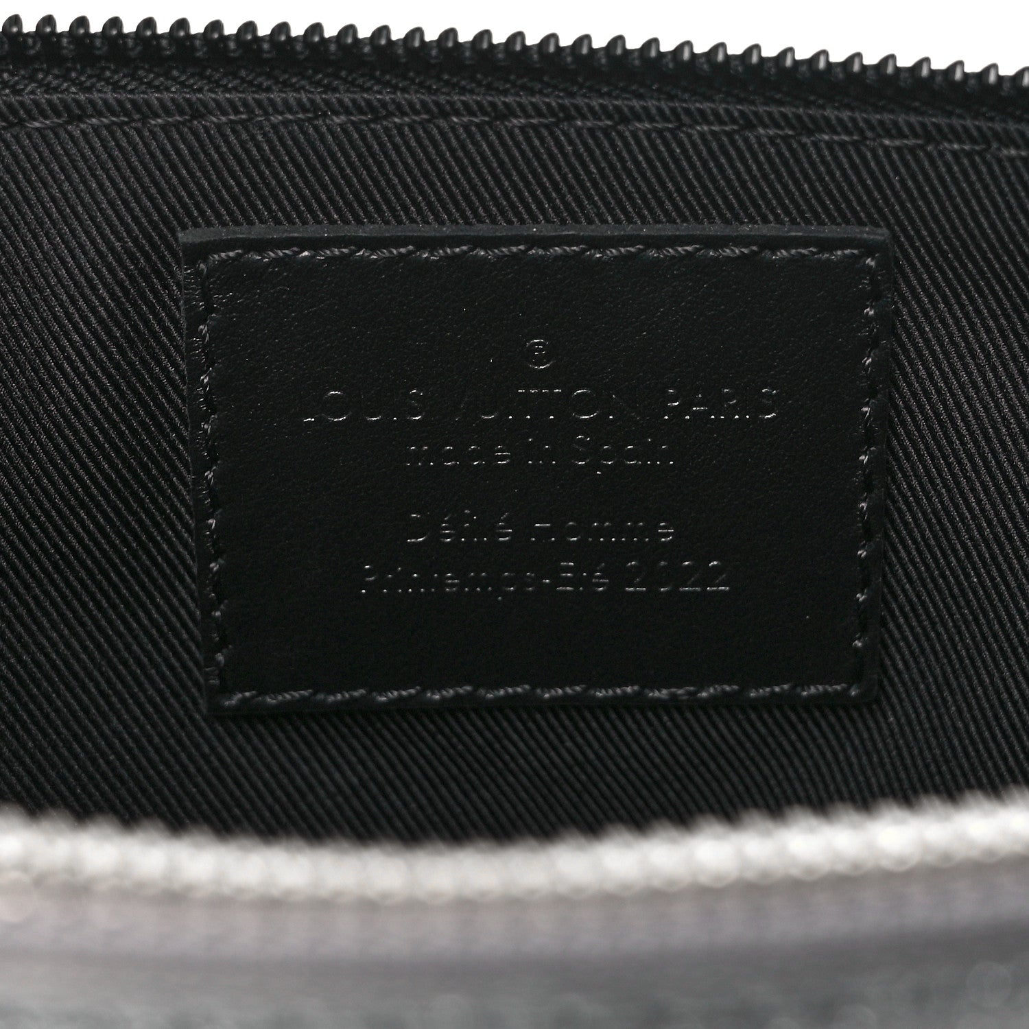 Louis Vuitton Damier Glitter Taurillon Monogram In The Loop Trio Pouch Black Silver 6 of 8