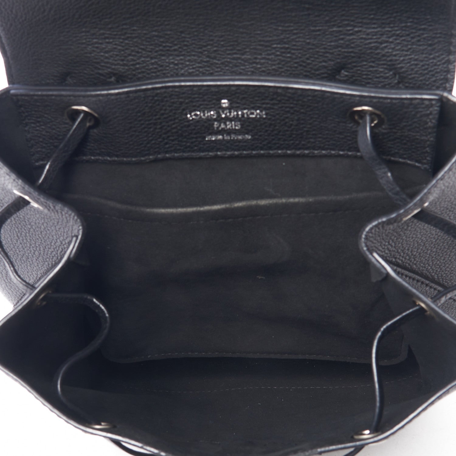 Louis Vuitton Calfskin Lockme Backpack Black 7 of 9