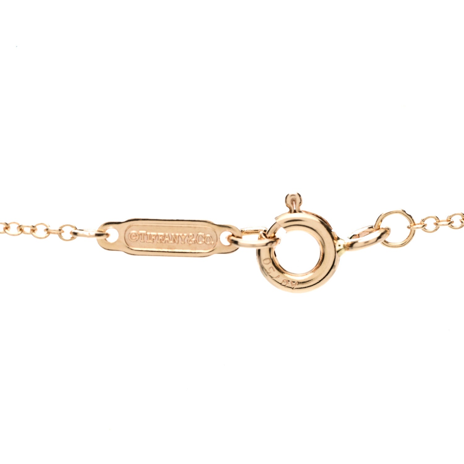Tiffany 18K Rose Gold Diamond Save The Wild Elephant Pendant Necklace 5 of 6