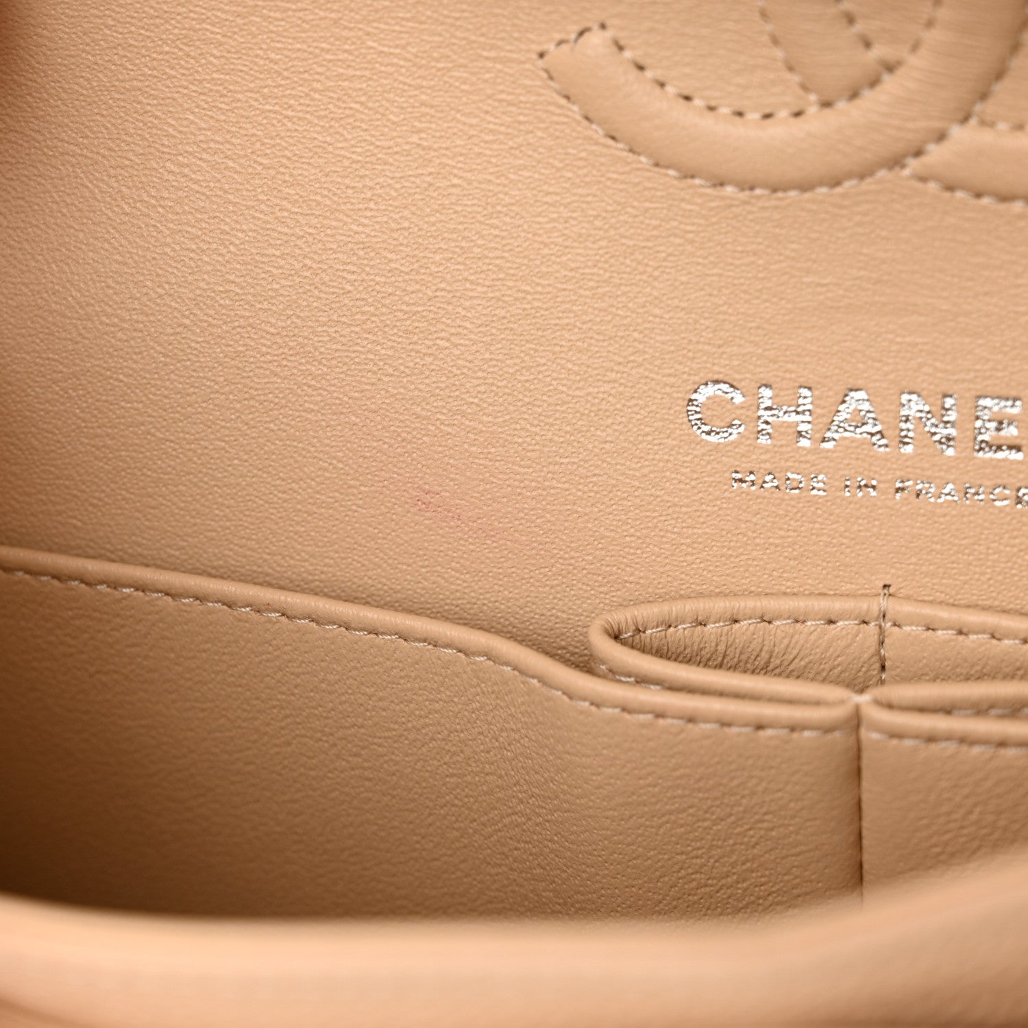 Chanel Caviar Quilted Small Double Flap Beige 11 of 12