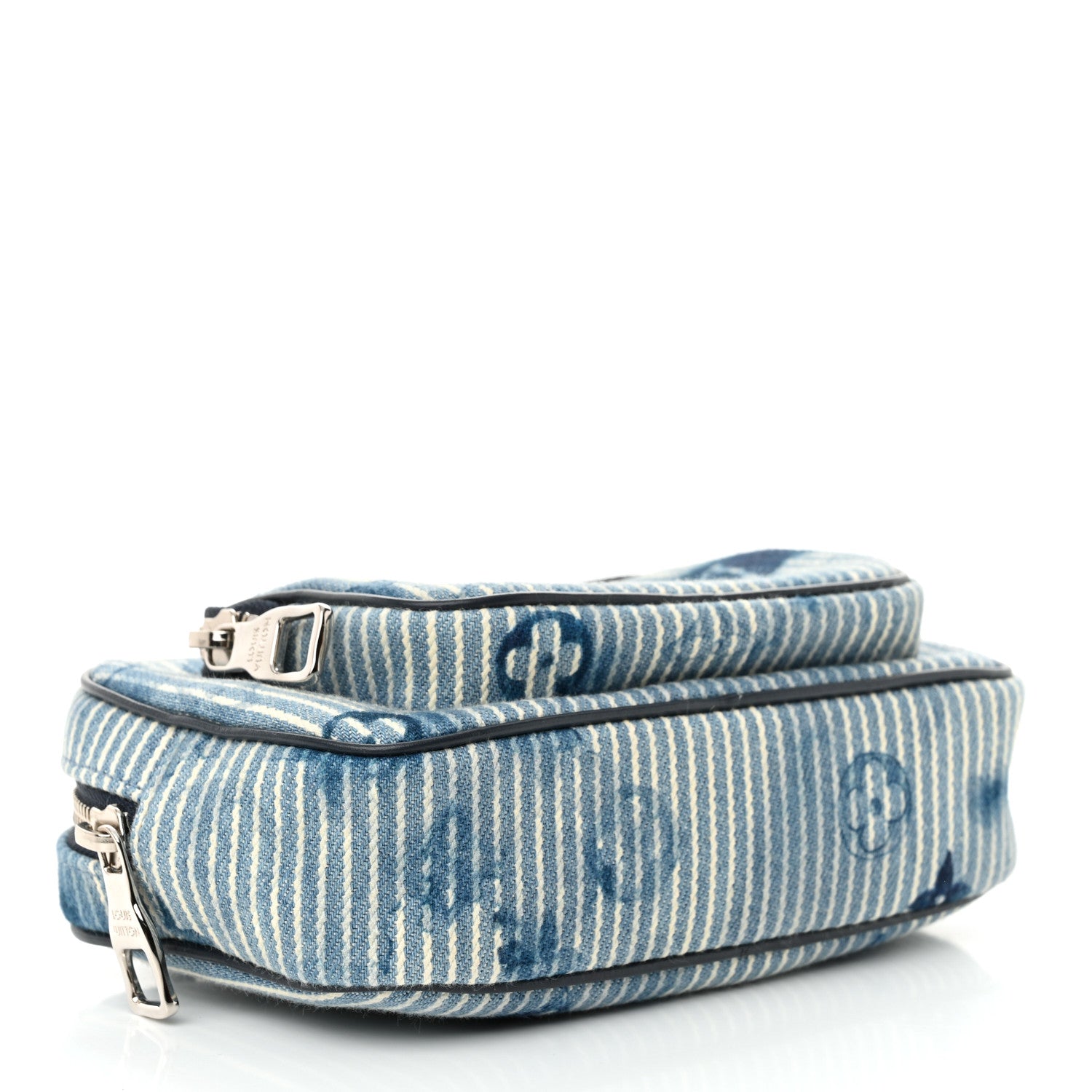Louis Vuitton Hickory Stripes Denim Monogram Watercolor Outdoor Pouch Blue 4 of 10