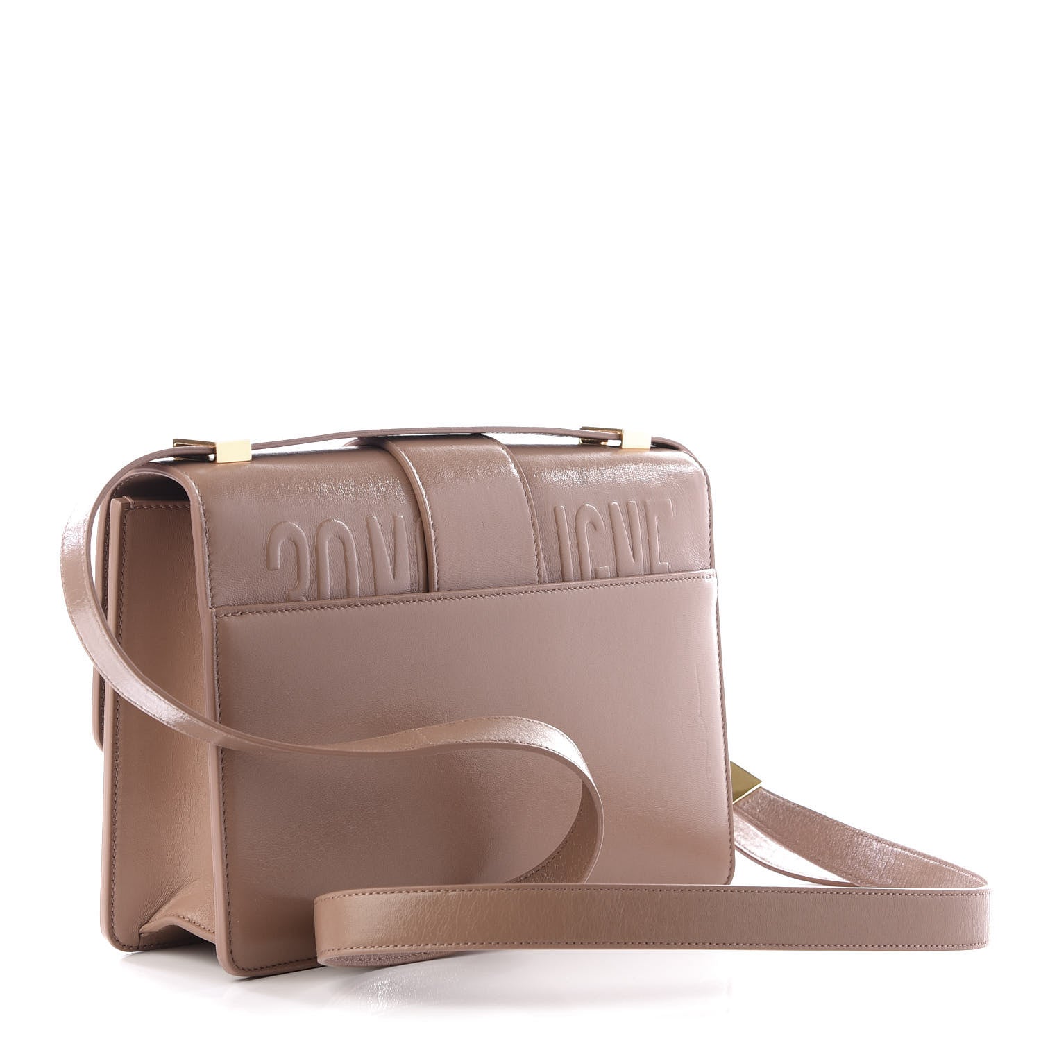 Christian Dior Crackled Lambskin 30 Montaigne Flap Bag Fard 2 of 8