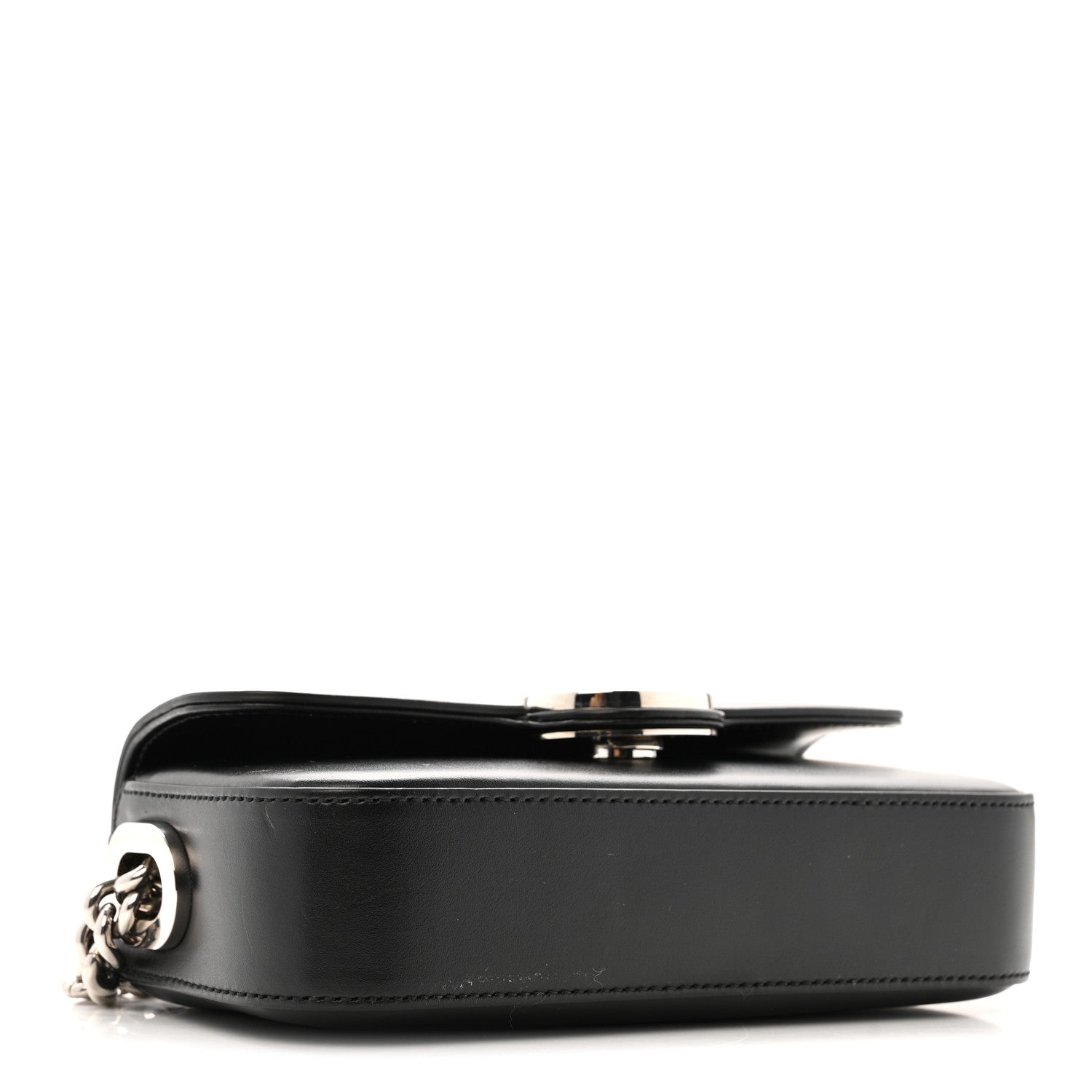 Gucci Senna Calfskin Petite GG Top Handle Shoulder Bag Black 4 of 13