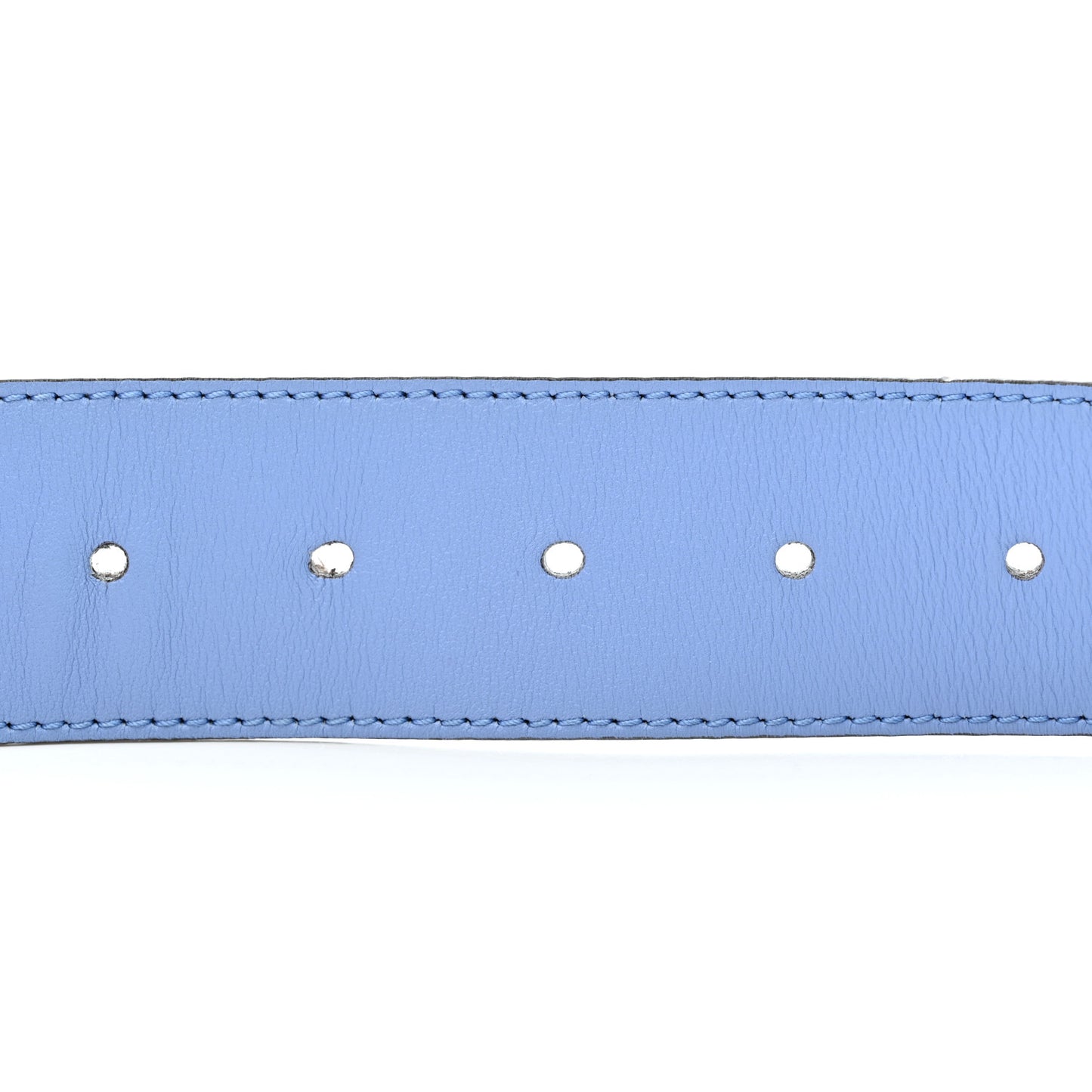 Moon Calfskin Double G 40mm Belt 95 38 Clear Sky Blue