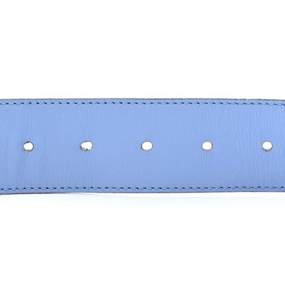 Gucci Moon Calfskin Double G 40mm Belt 95 38 Clear Sky Blue 4 of 5