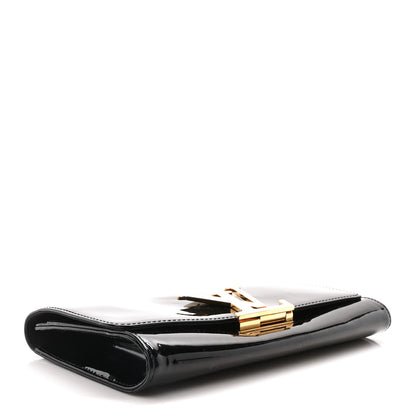 Louis Vuitton Patent Louise Clutch Black 3 of 8
