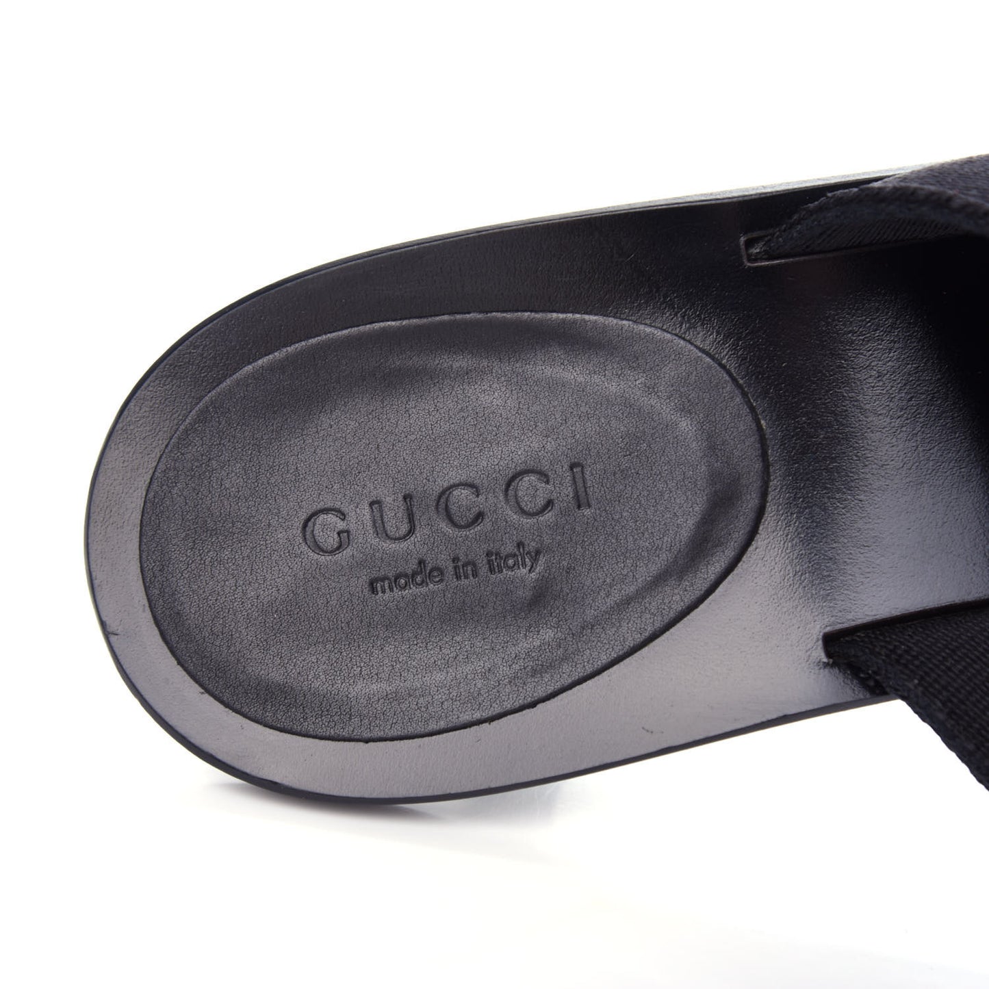 Nylon GG Reins Thong Sandals 37 Black