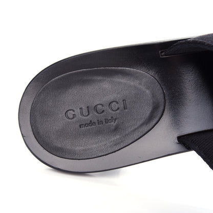 Gucci Nylon GG Reins Thong Sandals 37 Black 8 of 10