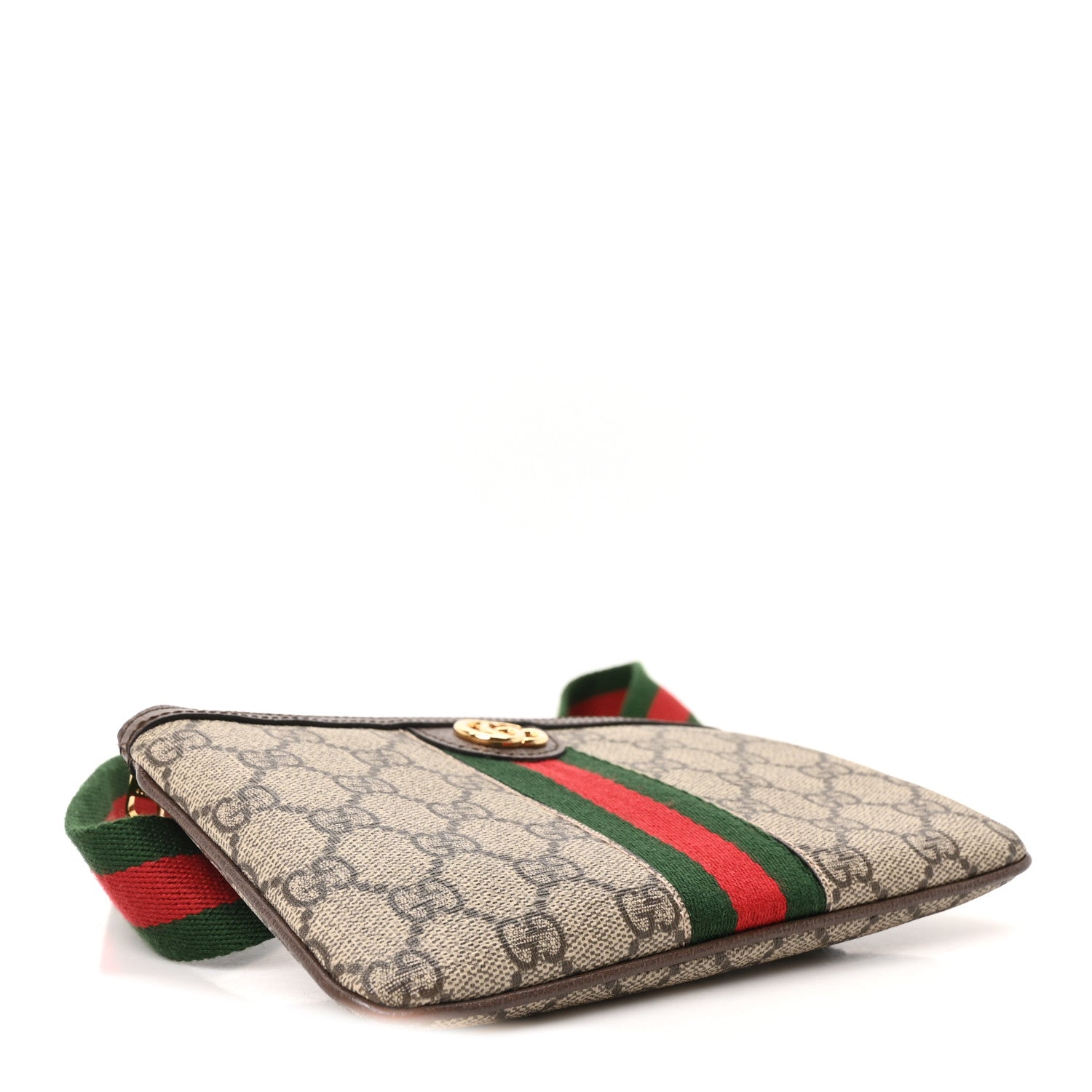 Gucci GG Supreme Monogram Web Ophidia Utility Belt Bag 85 34 Beige Ebony New Acero 5 of 10