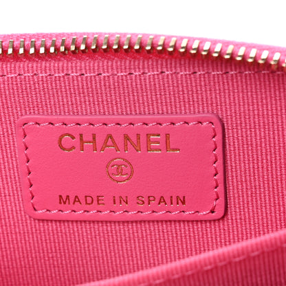 Chanel Caviar Quilted Zip Coin Purse Pink 6 of 8