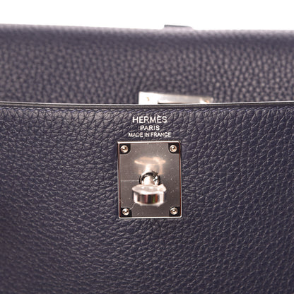 Hermes Taurillon Clemence Kelly Ado Backpack Bleu Nuit 6 of 12