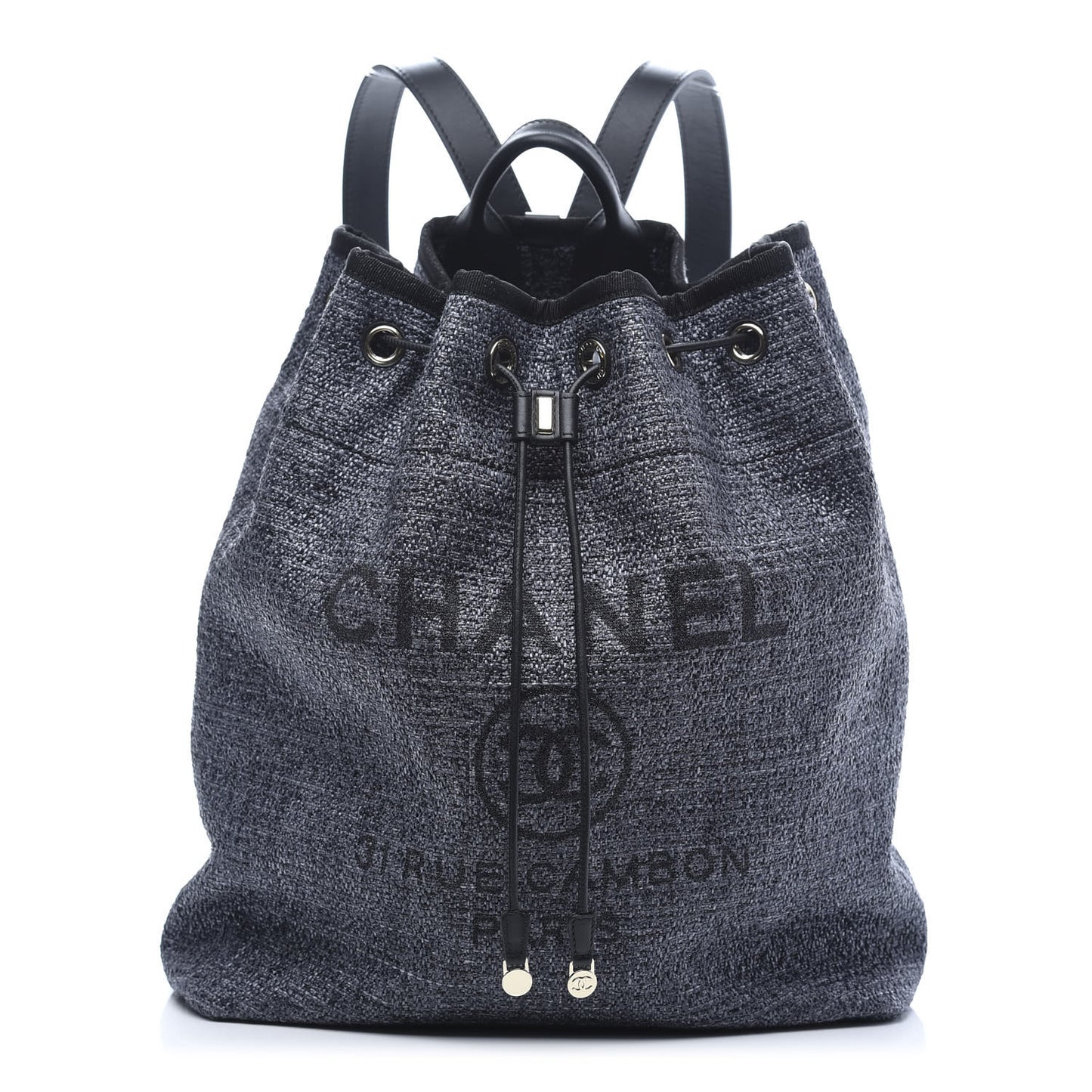 Canvas Medium Deauville Backpack Blue