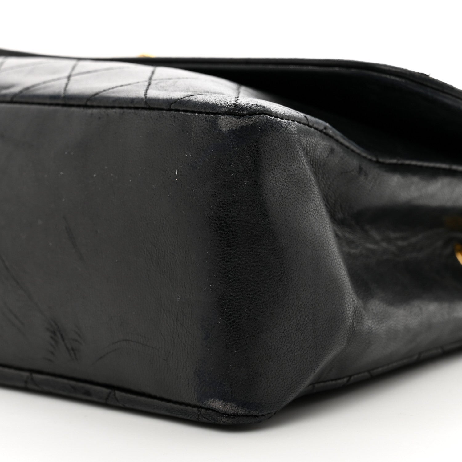 Chanel Lambskin Quilted Medium Single Flap Black 10 of 11