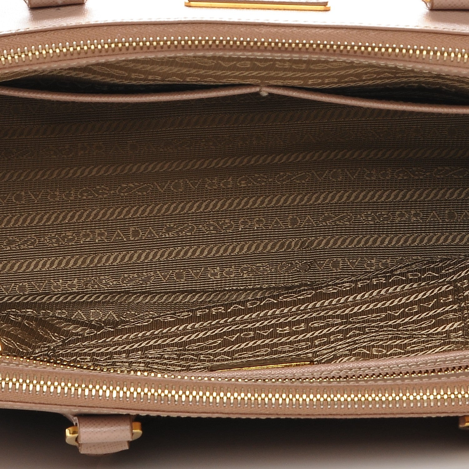 Prada Saffiano Lux Large Tote Cammeo 5 of 7