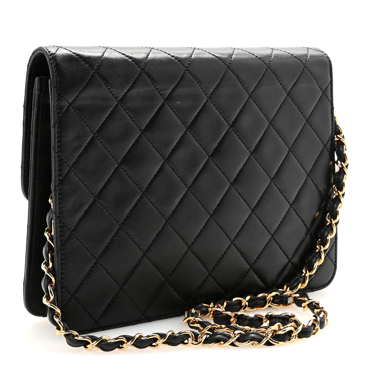 Chanel Lambskin Quilted Small Single Flap Bag Black 3 of 11