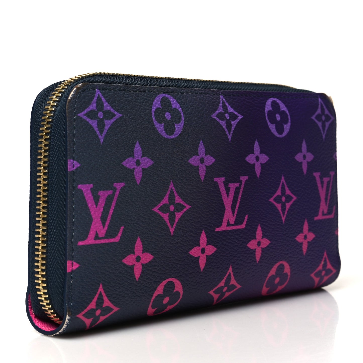 Monogram Giant Spring In The City Zippy Wallet Midnight Fuchsia