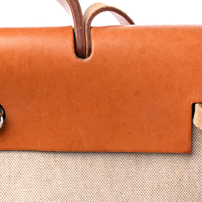 Hermes Toile Vache Calfskin Herbag 2 in 1 36 MM Natural 17 of 24