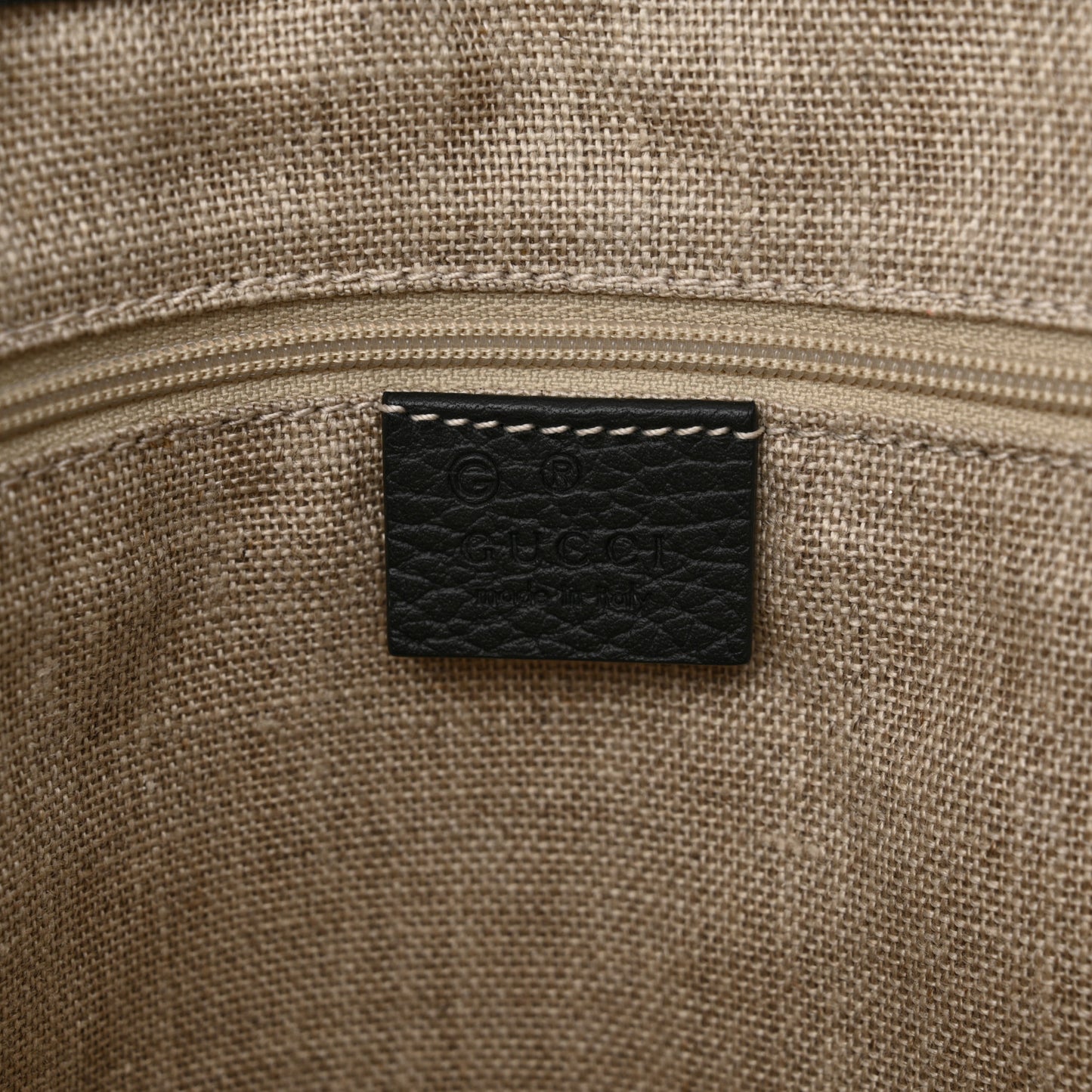 Dollar Calfskin GG Charm Satchel Black