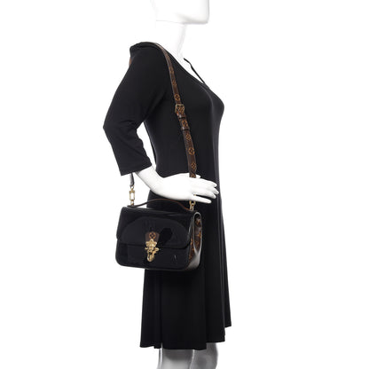 Louis Vuitton Patent Calfskin Monogram Cherrywood BB Black 2 of 9