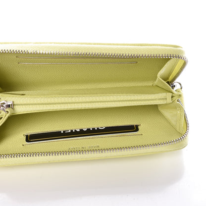 Chanel Caviar CC Medium Zip Around Wallet Light Pink Light Green 5 of 10