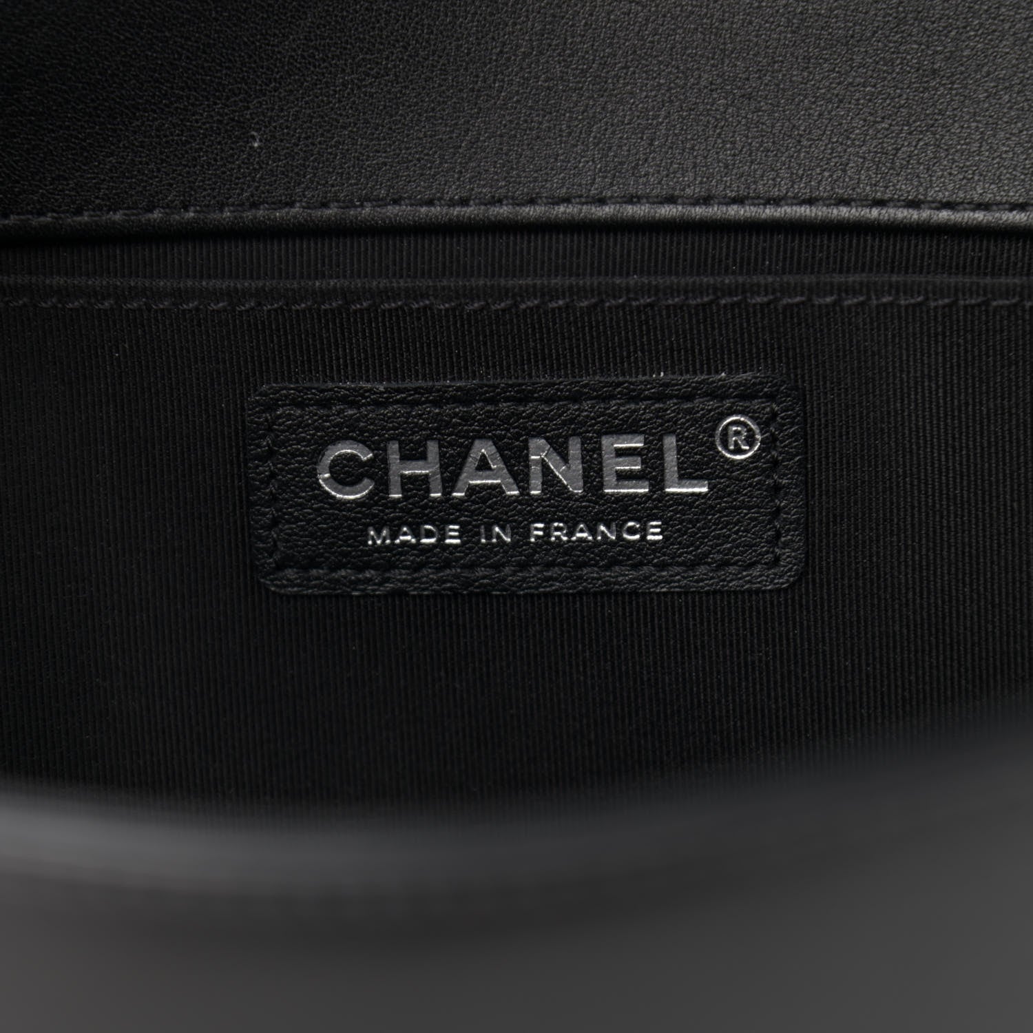 Chanel Calfskin Chevron Quilted Medium Boy Flap Black 6 of 12