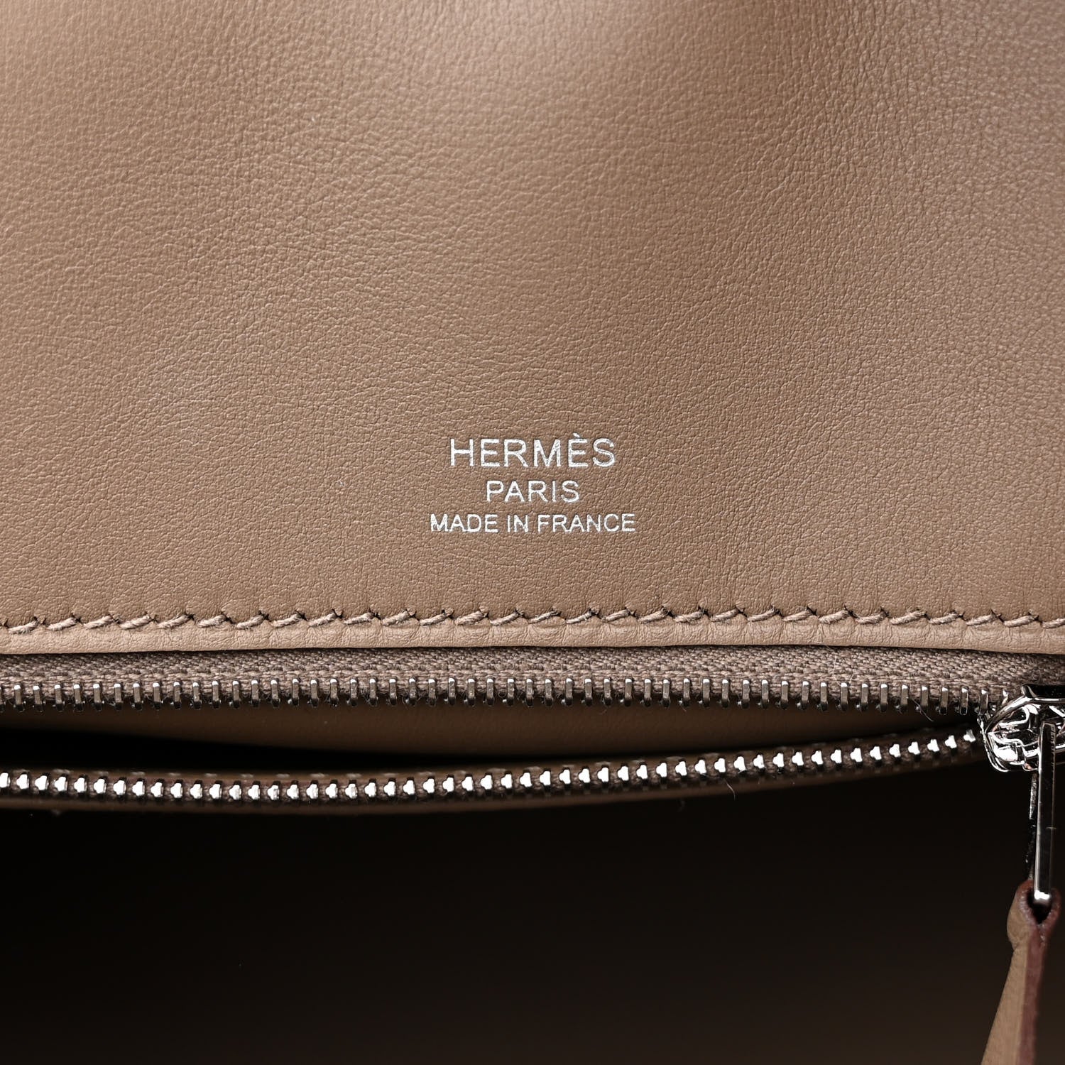 Hermes Veau Doblis Swift Grizzly Birkin 25 Etoupe 6 of 10