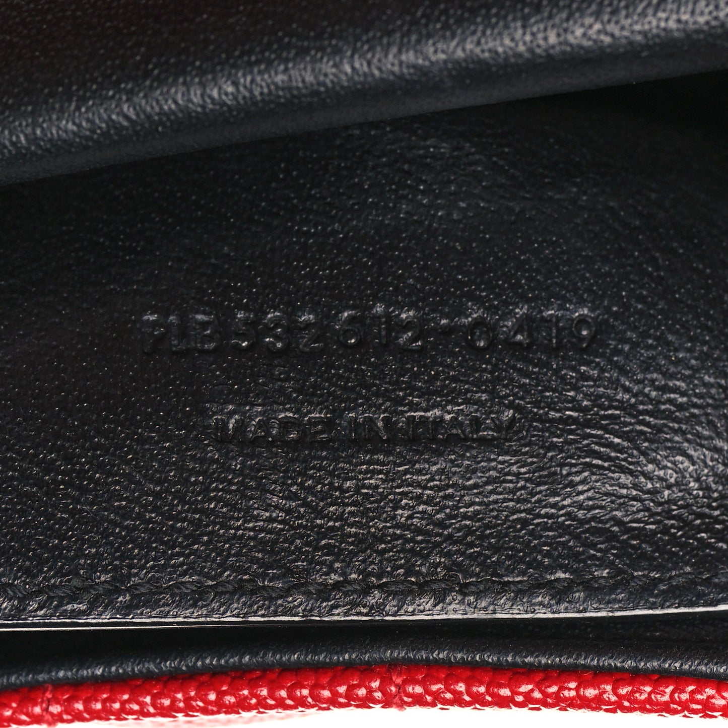 Grain De Poudre Matelasse Monogram Medium Vicky Chain Bag Red