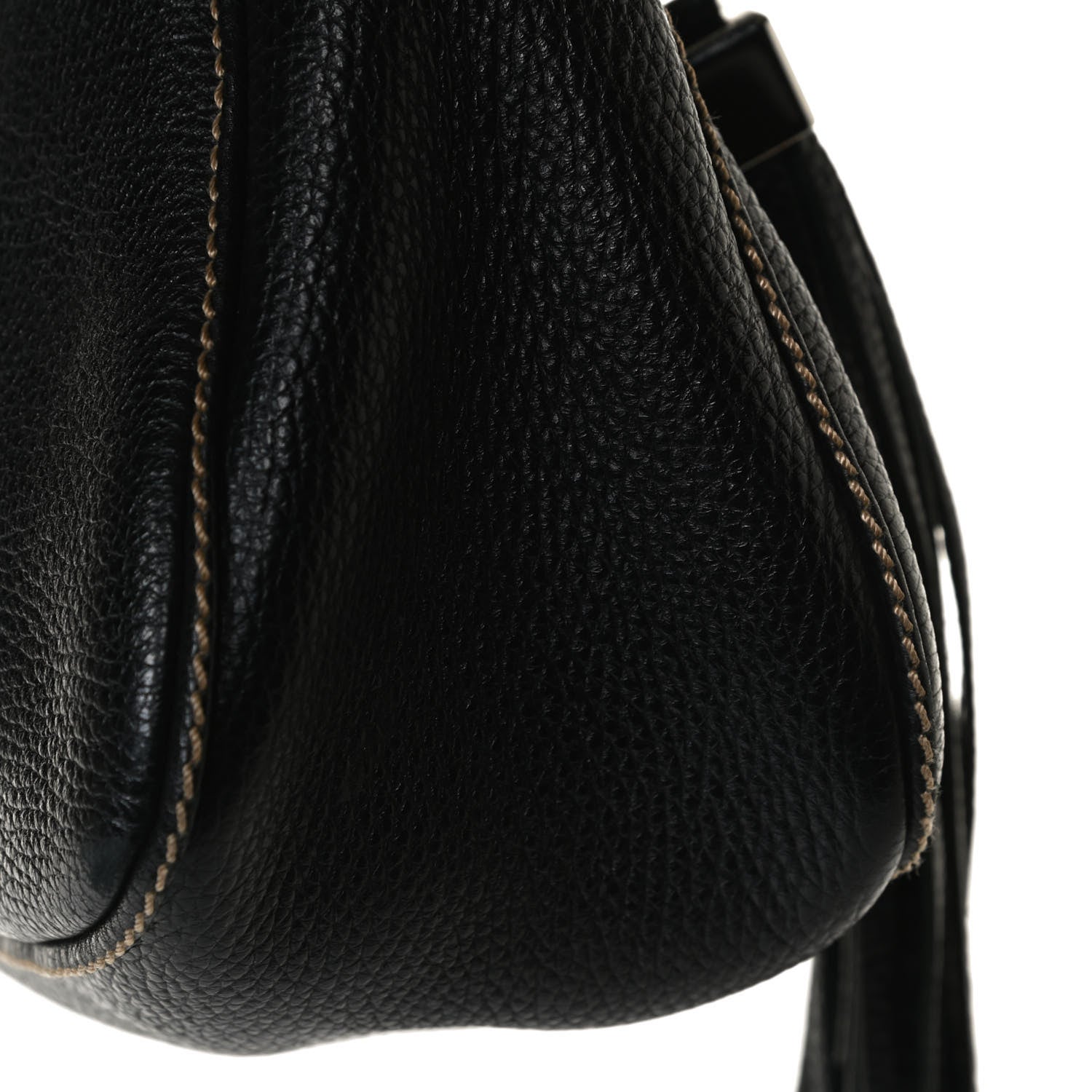 Chanel Calfskin Tassel Shoulder Bag Black 14 of 14