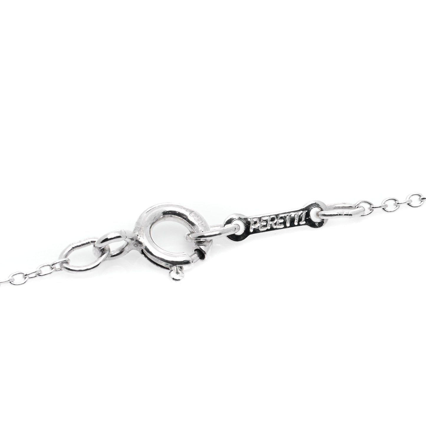 Sterling Silver 16mm Elsa Peretti Cross Pendant Necklace