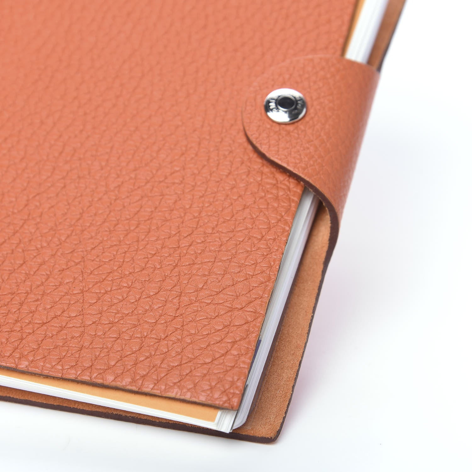 Hermes Togo Ulysse PM Notebook Cover Feu 6 of 9