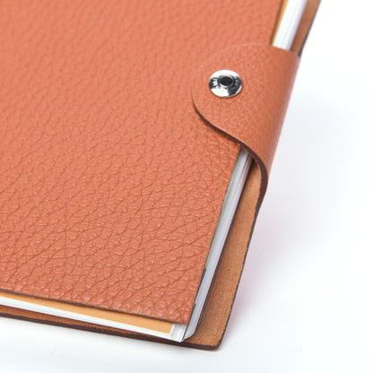 Hermes Togo Ulysse PM Notebook Cover Feu 6 of 9