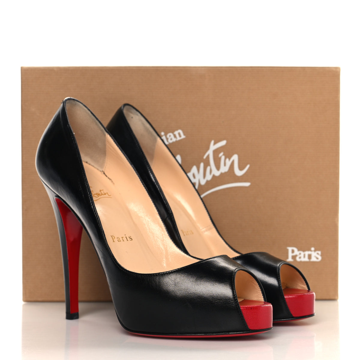Christian Louboutin Kid Very Prive 120 Pumps 38.5 Black 10 of 10