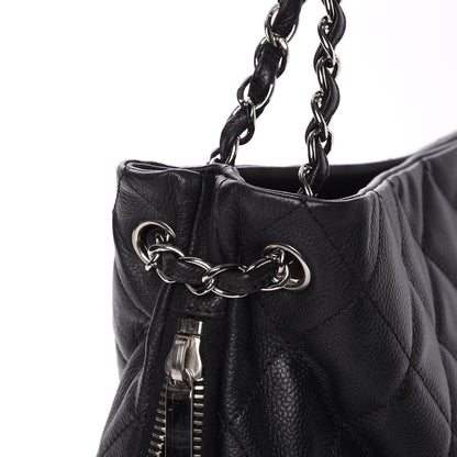 Chanel Caviar Quilted Expandable Zip Shoulder Bag Black 8 of 10