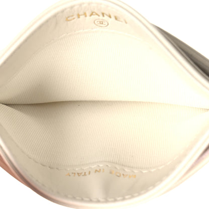 Chanel Lambskin Quilted Chanel 19 Card Holder White 5 of 9