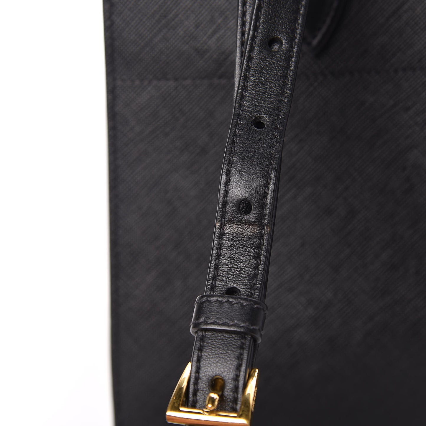 Saffiano City Calfskin Small Bibliothèque Top Handle Black Talco