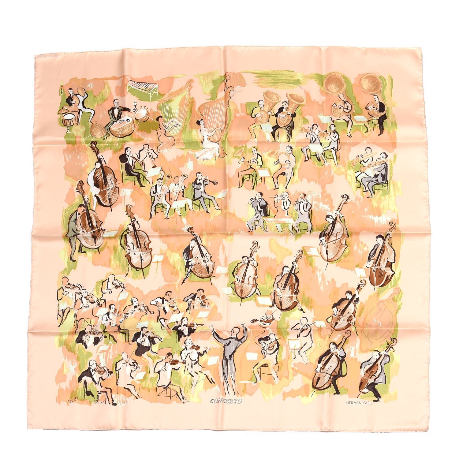 Hermes Silk Concerto Scarf 90 1 of 4