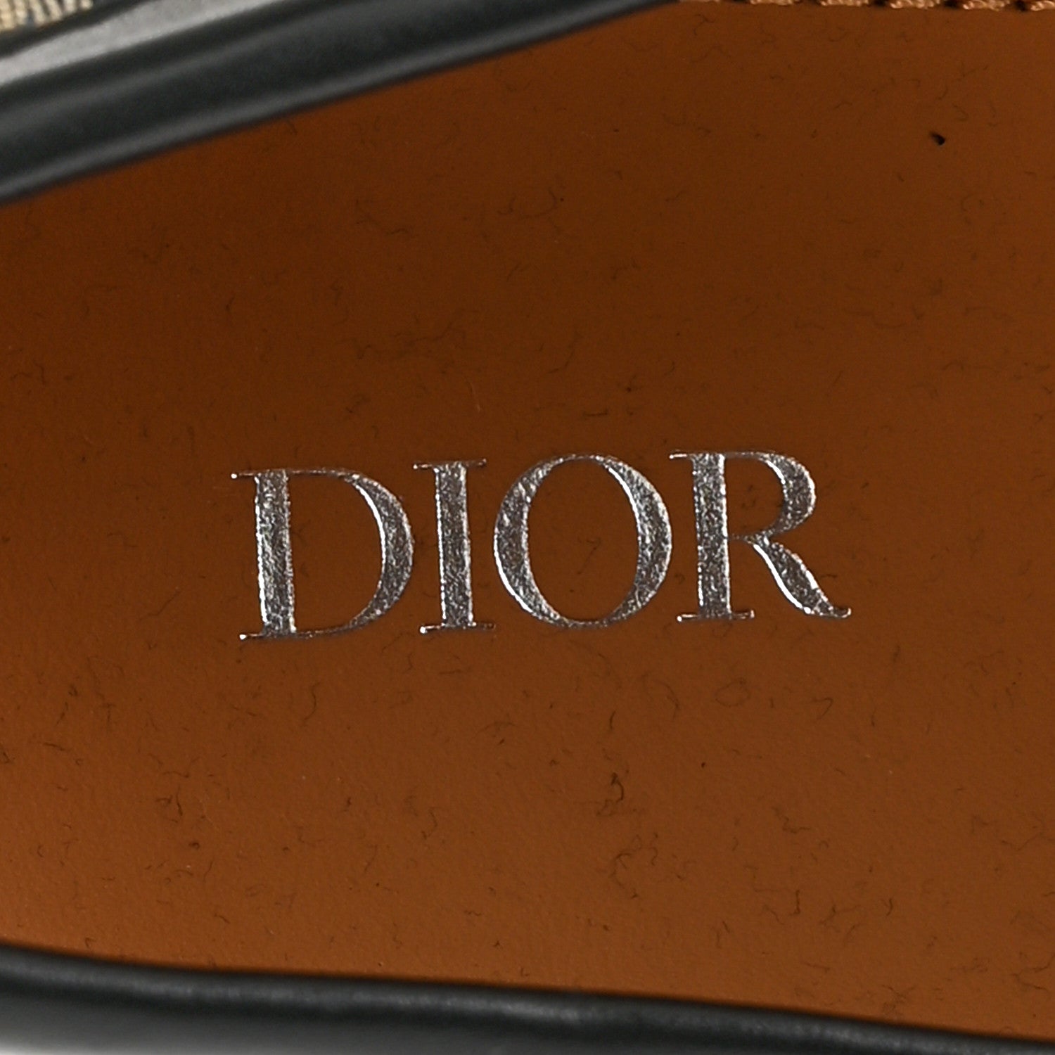 Christian Dior Calfskin Oblique Jacquard Mens Dior Granville Loafers 44 Black Beige 7 of 10