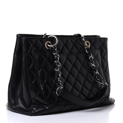 Chanel Caviar Quilted Grand Shopping Tote GST Black 2 of 4
