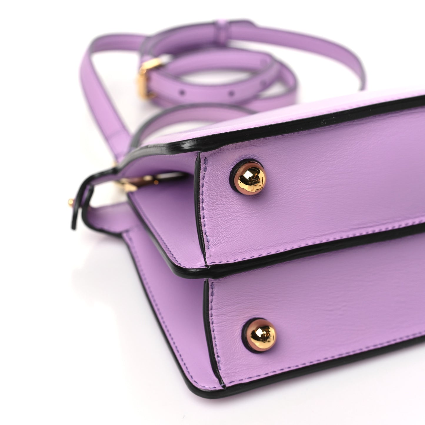 Shiny Nappa Petite Peekaboo I SEE U Satchel Violetta
