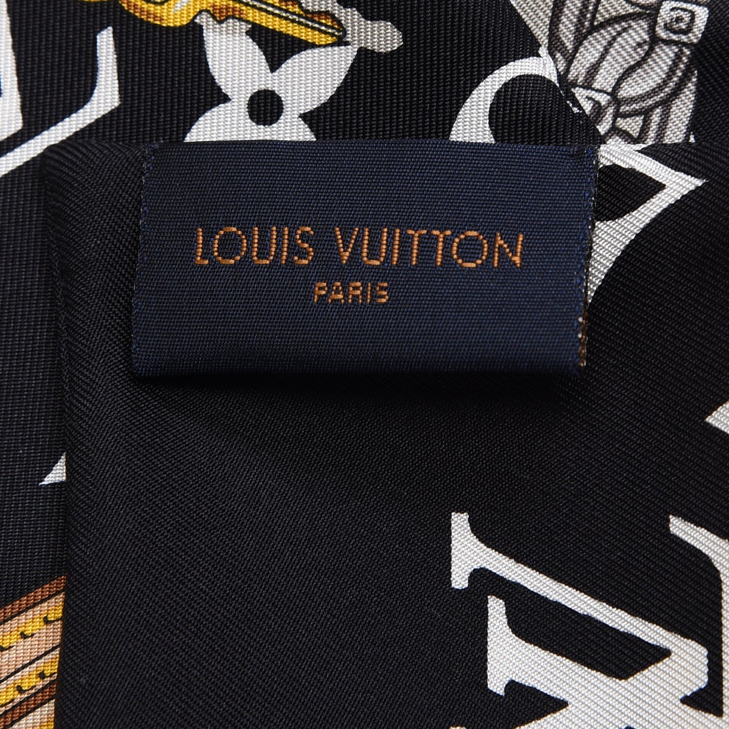 Silk Monogram Confidential Bandeau Black