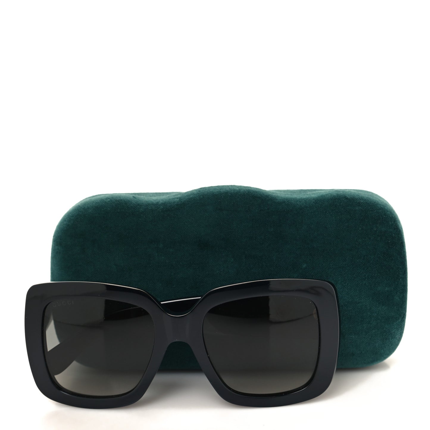 Acetate Square Frame Sunglasses GG0141SN Black