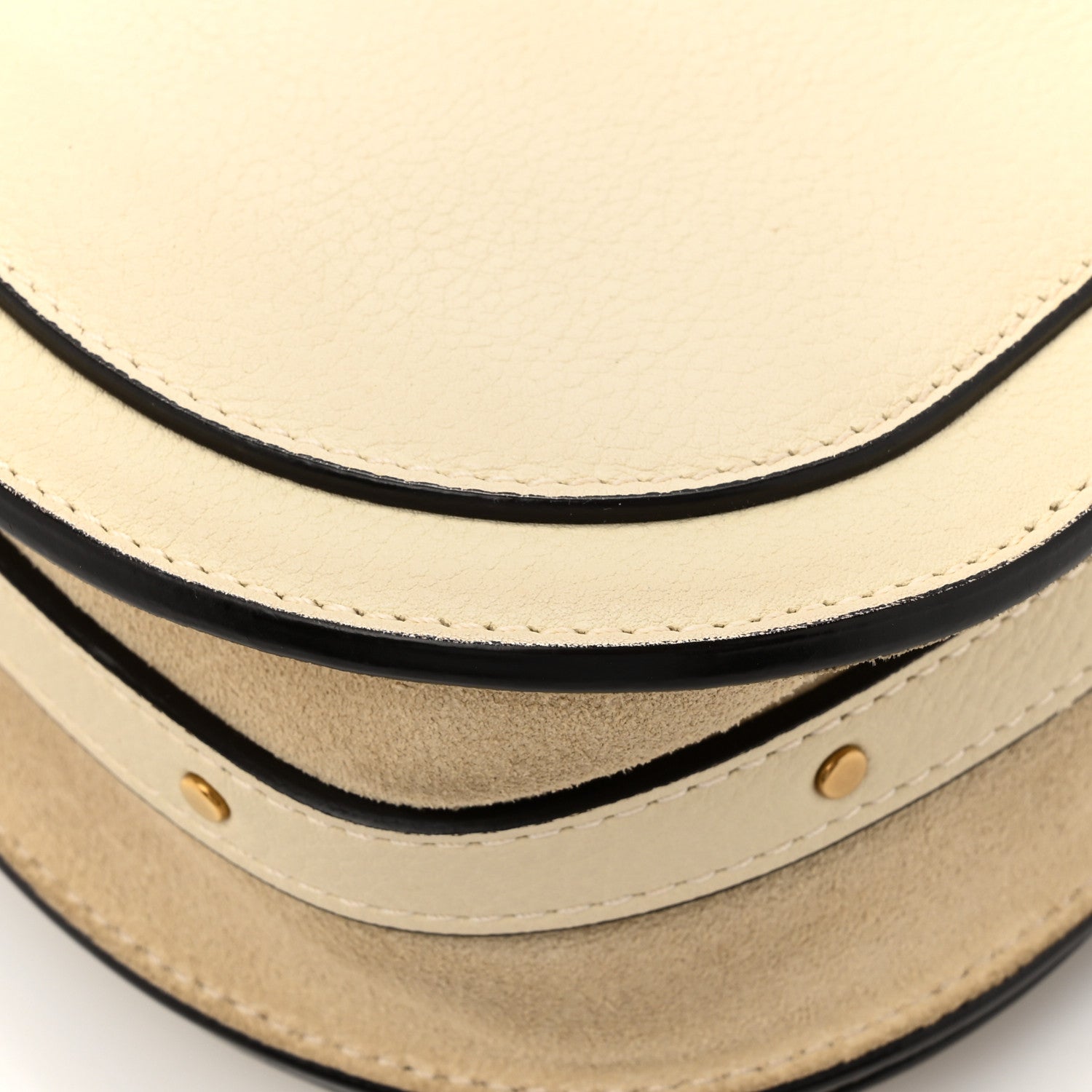 Chloe Calfskin Suede Small Nile Bracelet Bag Off White 17 of 18