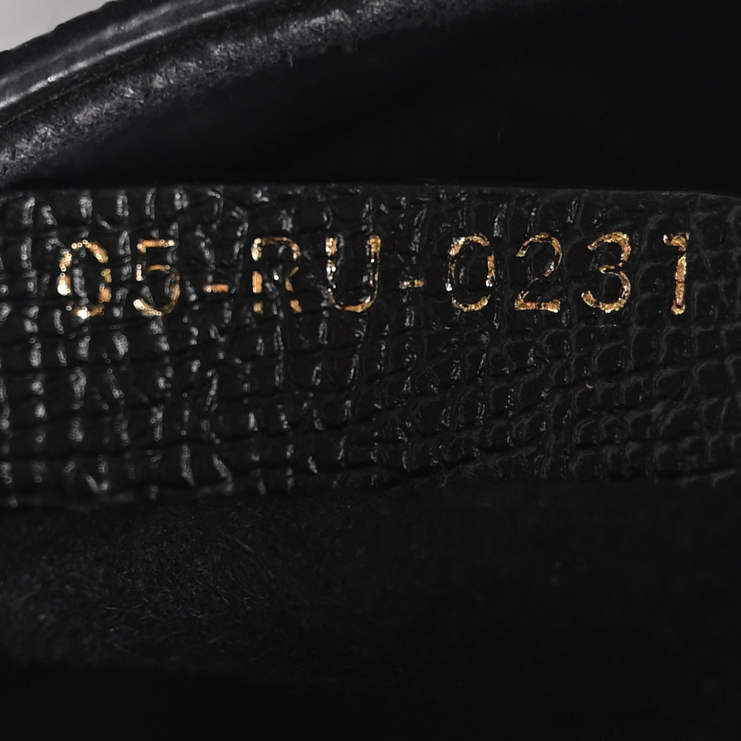 Grained Calfskin Mini Saddle Bag Black
