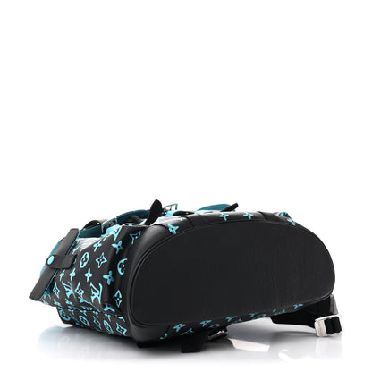 Louis Vuitton Monogram Playground Christopher MM Backpack Black Blue 4 of 9