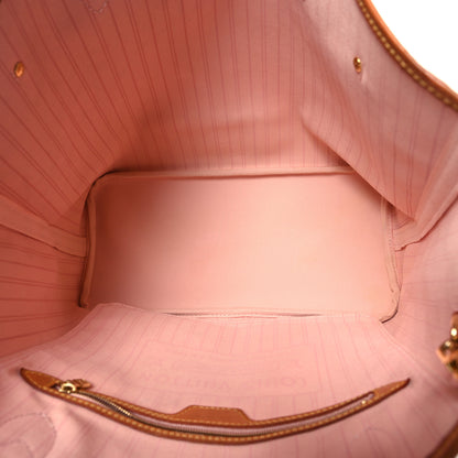 Louis Vuitton Damier Azur Neo Neverfull MM Rose Ballerine 6 of 12