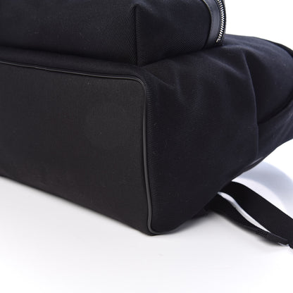 Saint Laurent Canvas Signature Embroidered City Backpack Black 10 of 12