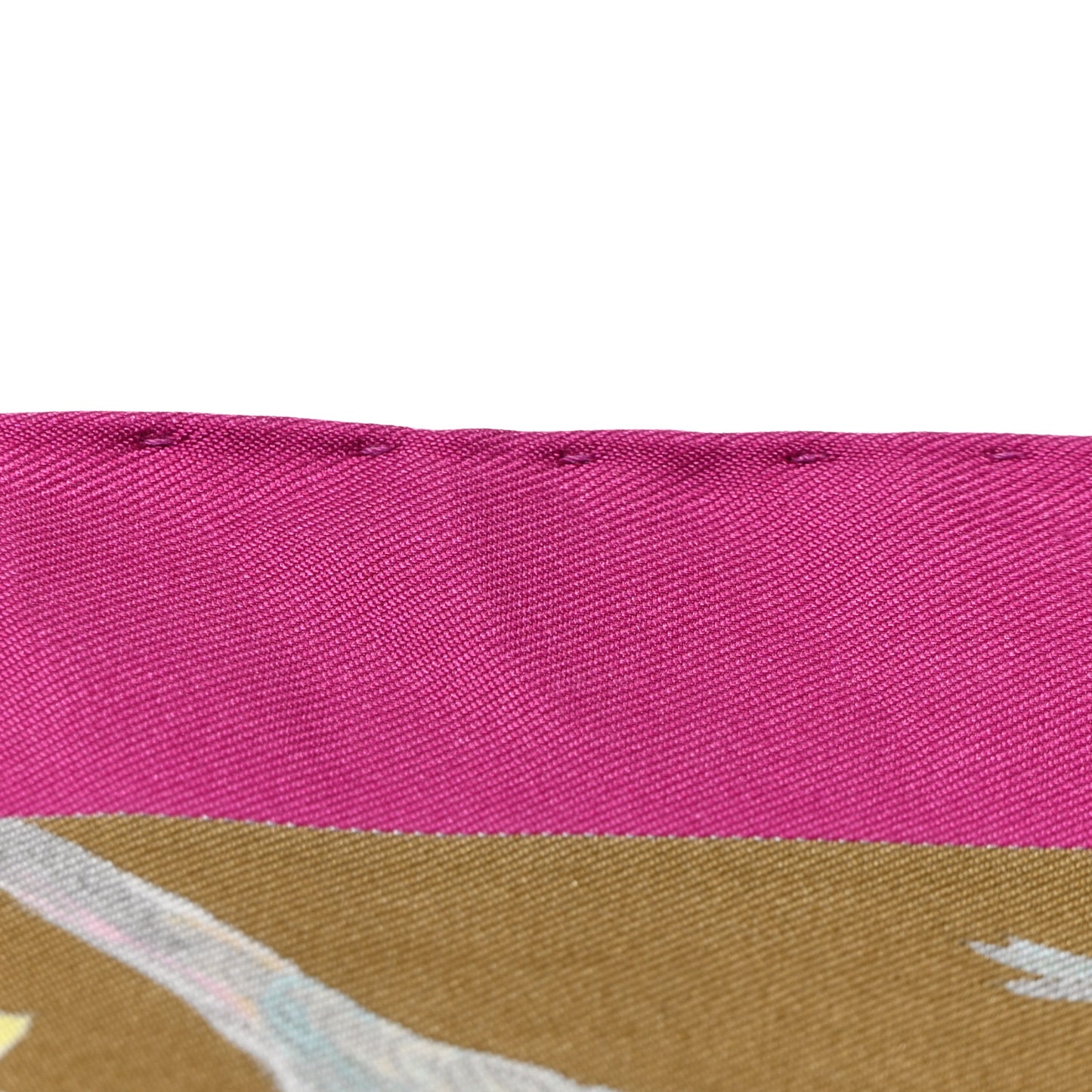 Silk La Vie Sauvage Du Texas Scarf 90 Rose Indien Tabac Vert